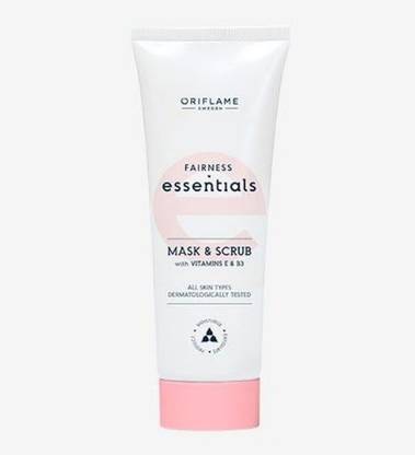 Oriflame Sweden Essential Fairness Face Mask and Scrub with Vitamin E & B3 Scrub
