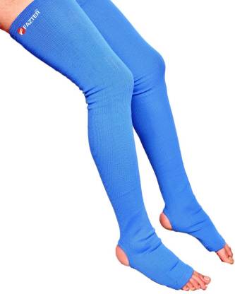 FAZTER Premium Circulation Compression Varicose Vein Socks|One Pair of Mid Thigh Stocking Knee Support