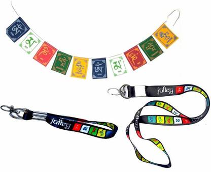 Meeko.com Tibetan Ladakh Prayer Flag and Keychain Lanyard