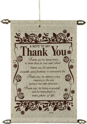 Saugat Traders Thank You Scroll Card Greeting Card