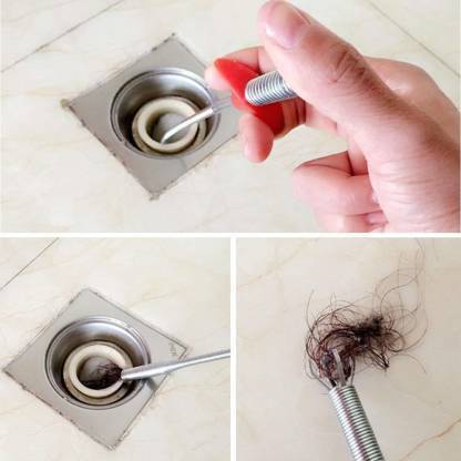 sck Drain Sink Snake Clog Cleaning Accessories, Spring Pipe Cleaner Hooks, Multifunctional Stick Cleaning Claw, Sewer Dredging Hair Purifier Extraction Tool for Kitchen, Bathtub, Shower and Sink Multi-purpose Plunger