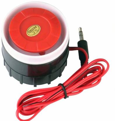 HARI ENTERPRISE DC 12V Wired Mini Horn Siren Home Security Sound Alarm System 120dB Anti-theft Speaker Buzzer Wired Sensor Security System