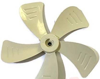 H HADDU Plastic Clockwise Kin Exhaust and Table Fan Blade (White, Standard Size) 250 mm 5 Blade Exhaust Fan (White, Pack of 1) 250 mm Exhaust Fan