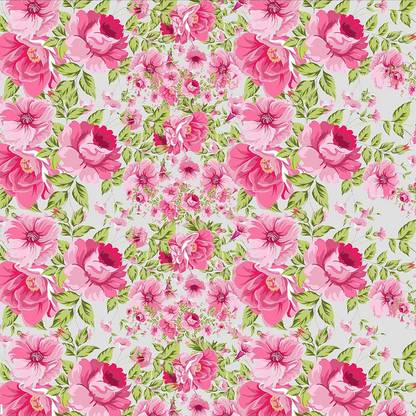 VS Papers Gift Wrapping Papers Design Red Flowers (18x25) 10 Pcs Red Flowers Paper Gift Wrapper