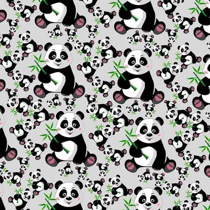 VS Papers Gift Wrapping Papers Design Panda (18x25) 10 Pcs Panda Paper Gift Wrapper
