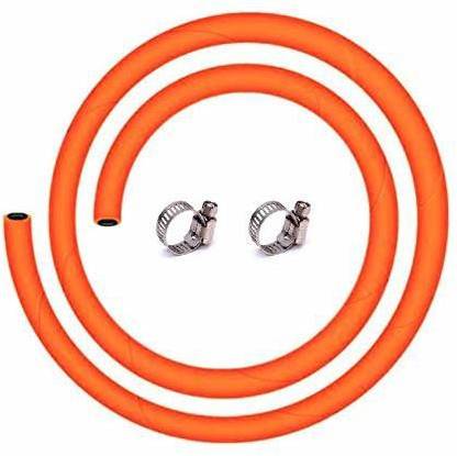 ParthMart Gas pipe 1.5 meter use for all gas cylinder With Free 2 safety clamp/pins set Gas pipe 1.5 meter use for all gas cylinder With Free 2 safety clamp/pins set Hose Pipe