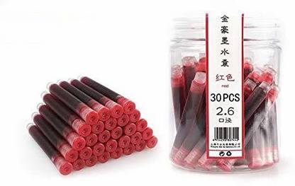Gold Leaf International Standard Fountain Pen Red Ink Refills bottled 30 pcs Ink Bottle