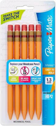 write bros Paper Mate Mechanical Pencils 1.3mm HB #2 Leads, 5 Count (1862167) Pencil