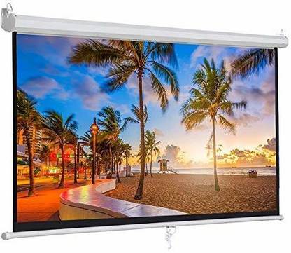 royality Autolock/Selflock Projector Screen/Locking Projector/Simple Portable Projector Screen Projector Screen (Width 121 cm x 182 cm Height)