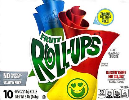 General Mills Betty Crocker Fruit Roll Ups, Blastin berry, 141g