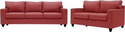 Mofi sofas Peach Color Upholestry Fabric 3 + 2 Sofa Set