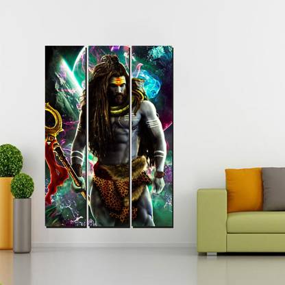 Ocean Decore 85 cm shiv shankar ji hd wallpaper Self Adhesive Sticker