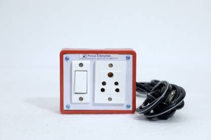 sivam Moduler 1 plug and 2 Small Plug with 1 Switch connected in Raw 1  Socket Extension Boards