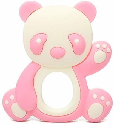 GUCHIGU Panda Shape Food Grade Silicone Baby Chew Toys Teethers Soothers Pacifier for Babies (BT90-04C) Teether