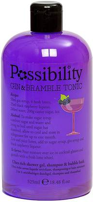 Possibility Gin & Bramble 3 benefit( Shower Gel, Shampoo, Bubble bath) in 1 Shower Gel