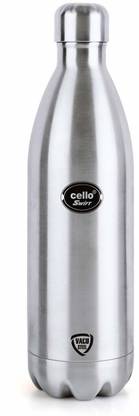 cello Swift Stainless Steel Flask, Double walled, 1000ml, Silver 1000 ml Bottle