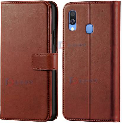 Dgeot Wallet Case Cover for Samsung Galaxy A40| Inside TPU with Card Pockets | Wallet Stand | Magnetic Closure |