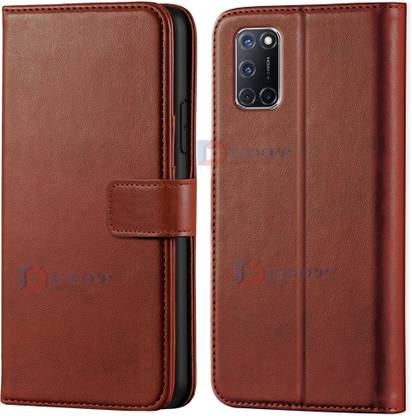 Dgeot Wallet Case Cover for Oppo A52| Inside TPU with Card Pockets | Wallet Stand | Magnetic Closure |