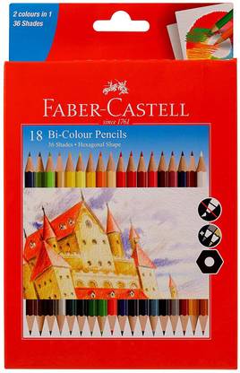 FABER-CASTELL Color Pencils Hexagonal Shaped Color Pencils
