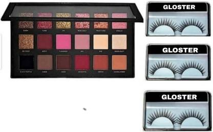 Gloster Eyeshadow With Waterproff Eyelashes (4 Items in the set)