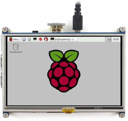 R&D 5 inch LCD Touch Screen Display with HDMI for Raspberry Pi,Raspberry Pi LCD Display Module Display Lights Electronic Hobby Kit