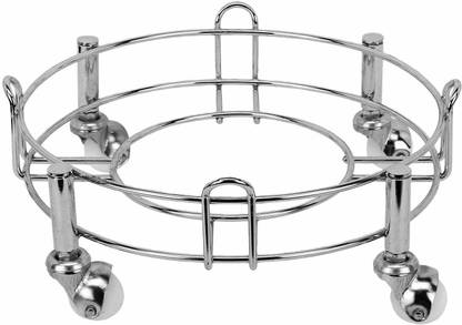 Taxton Heavy Stainless Steel Gas Cylinder Trolley With Wheel | Gas Trolly | Lpg Cylinder Stand | Gas Trolly Wheel |Cylinder Trolley with Wheels | Gas Cylinder Trolley