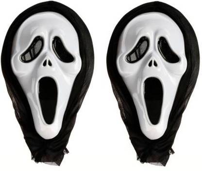 MGT CREATION HALLOWEEN WHITE SCARY PARTY SKELETON GHOST MASK TYPE 03 Party Mask Party Mask