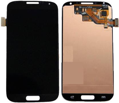 sparewala Super AMOLED Mobile Display for Samsung I9500 Galaxy S4-Black(display glass combo folder)