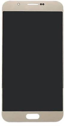 sparewala Super AMOLED Mobile Display for Samsung Galaxy A8 Duos-Gold(display glass combo folder)