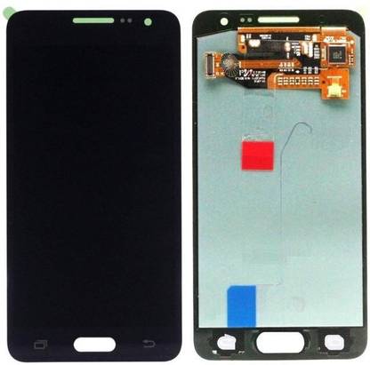 sparewala Super AMOLED Mobile Display for Samsung Galaxy A3-Black(display glass combo folder)