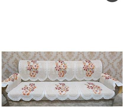 onterio fabs Cotton Floral 3 Seater Sofa Cover