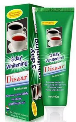 Dissar VERY EFFECTIVE , 3 DAYS WHITENING TOOTHPASTE FROM KOREA-100GM Toothpaste
