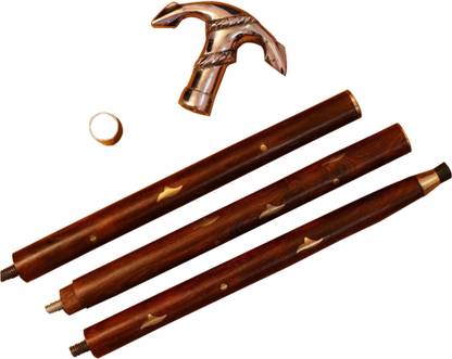 The Hulk BROWN ROYAL LOOK WALKING STICK WITH TRISHUL HANDLE Walking Stick