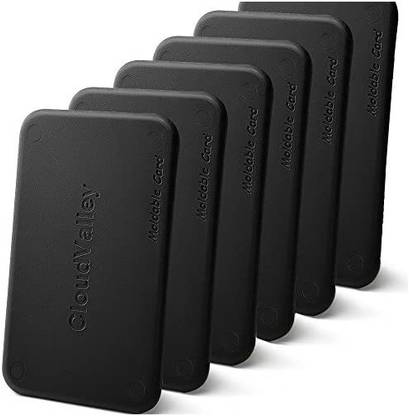 CloudValley Moldable Plastic Form Card[6 Pack], Friendly Polymorph Plastic Glue Handy Pocket Sized thermoplastic Sheet/Mould/mend/Mak