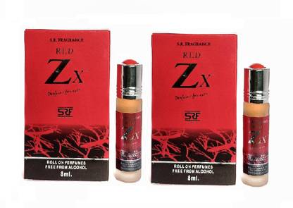 SRF Red Zx 8ML Attar Each (Pack of 2) Floral Attar