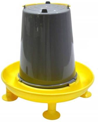 Taiyo Pluss Discovery Poultry Water Feeder, Size: (34X22 cm) (LXH), Automatic Hen & Chicken Poultry Water Feeder and All Other Types of Birds (5L Capacity) (Yellow) Common Bird Feeder