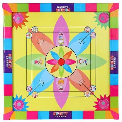 Krux 5 in 1 Large Carrom Board Ludo/Snake Ladder/Chess Board for Kids Carrom Board Game
