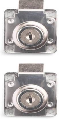 Godrej Locks 8000 - Popular Multipurpose Lock, Pack of 2 Keyed Cam Lock