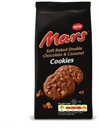 MARS Soft Baked Double Chocolate & Caramel Cookies, 162g Cookies Biscuit
