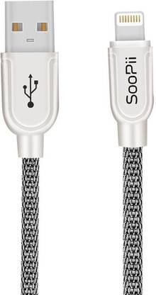Soopii Lightning Cable 0.3 m Chain Zinc Alloy Lightning Cable, Metal chain Series, 8 Pin to USB