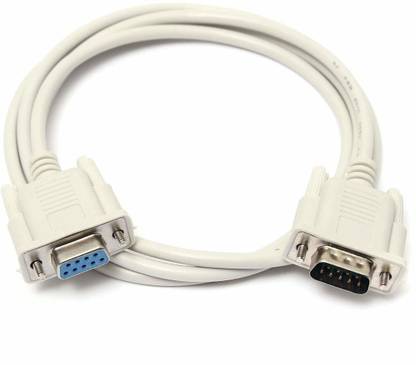 REC Trade Ethernet Cable 1.5 m 9 pin Serial Port Cable, 9 PIN Male to 9 pin Female Serial DB9 RS232 Male to Female Converter Extension Cable Data Cable for PC, Graph Plotter, Modem, Bar Code Machine, PDA. (RTT-CBL-0189)