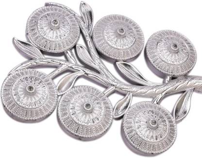 Gambit Multipurpose Decorative 6 Storage Tree Shape Mukhwas Dani/Serving Tray Plastic Decorative Platter