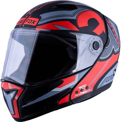 HEADFOX az Bluetooth N1 Red Motorbike Helmet