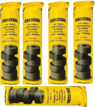 VibeX LXI-36-Charcoal Sheesha Magic Sulphur Free Coal-5 Charcoal Rolls Hookah Charcoals