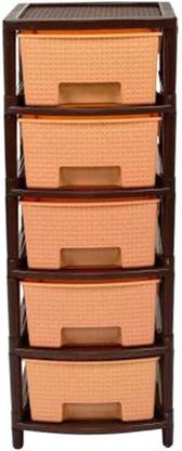 N H Enterprise Multipurpose Storage Kitchen Use 5 Layer Large Size Plastic Free Standing Chest of Drawers