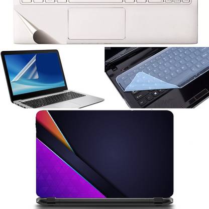 SDM 4in1 Combo of (technical wallpaper)Laptop Skin with Palmrest Skin, Laptop Screen Guard and Key Guard for All Laptop - Notebook Combo Set Combo Set