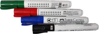 FABER-CASTELL MAJESTIC BASKET 4 VIBRANT COLOUR WHITEBOARD MARKER PEN [PACK OF 4]