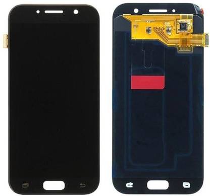sparewala Super AMOLED Mobile Display for Samsung Galaxy A7(2017)-Black(display glass combo folder)