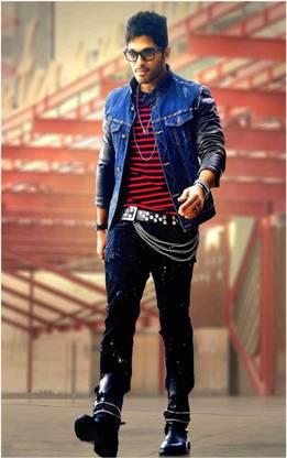 Allu Arjun Wall Poster For Room With Gloss Lamination M7 Paper Print