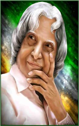 A. P. J. Abdul Kalam Wall Poster For Room With Gloss Lamination M12 Paper Print